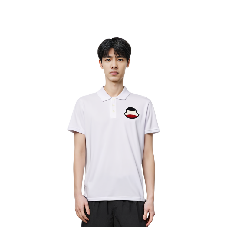 Moncler White Embroidered Logo Polo Shirt F10918A7040084556001 圖 3
