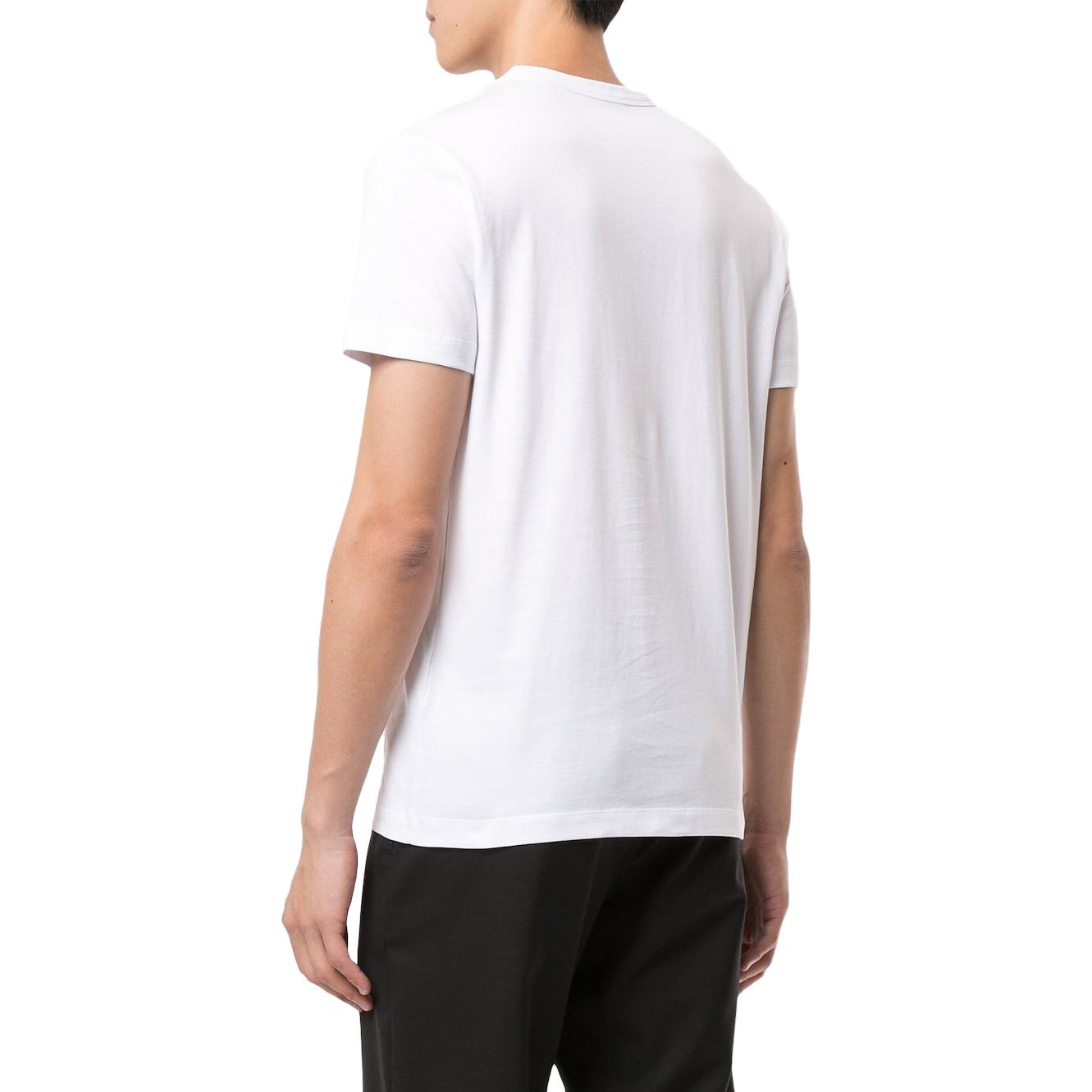 Moncler White Logo Crewneck Short Sleeve T-Shirt F10918C707108390T001 圖 5