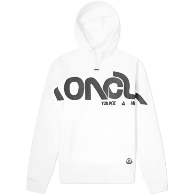 Moncler White Logo Letter Graphic Sweatshirt 804985080985001