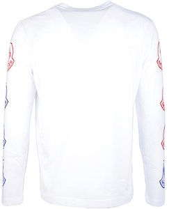 Moncler White Long-Sleeve T-Shirt with Logo Print. 8D00011829H8001 Lookbook Moncler White Long-Sleeve T-Shirt with Logo Print. 8D00011829H8001