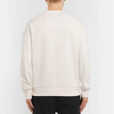 Sudadera Blanca Moncler con Estampado de Logo Frontal E209180481508098U004 Shop Sudadera Blanca Moncler con Estampado de Logo Frontal E209180481508098U004