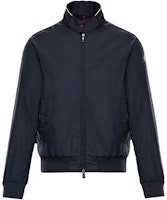 Moncler Windbreaker Jacket with Logo in Dark Blue G10911A7200068352775 Moncler Windbreaker Jacket with Logo in Dark Blue G10911A7200068352775