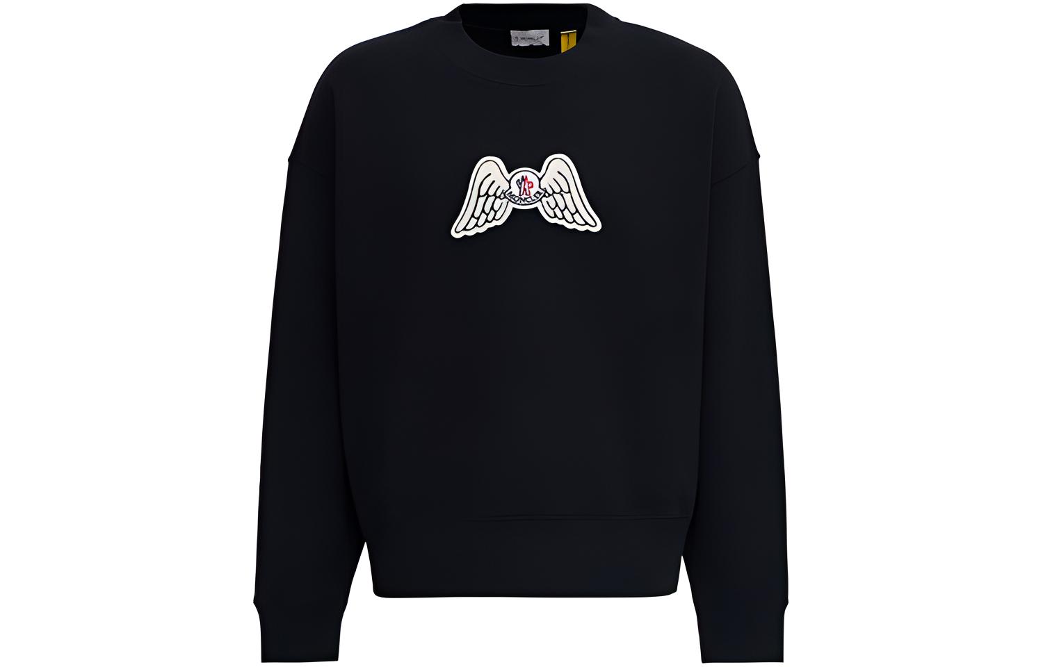 Moncler Wing Print Sweatshirt Black 8G00012809F4999
