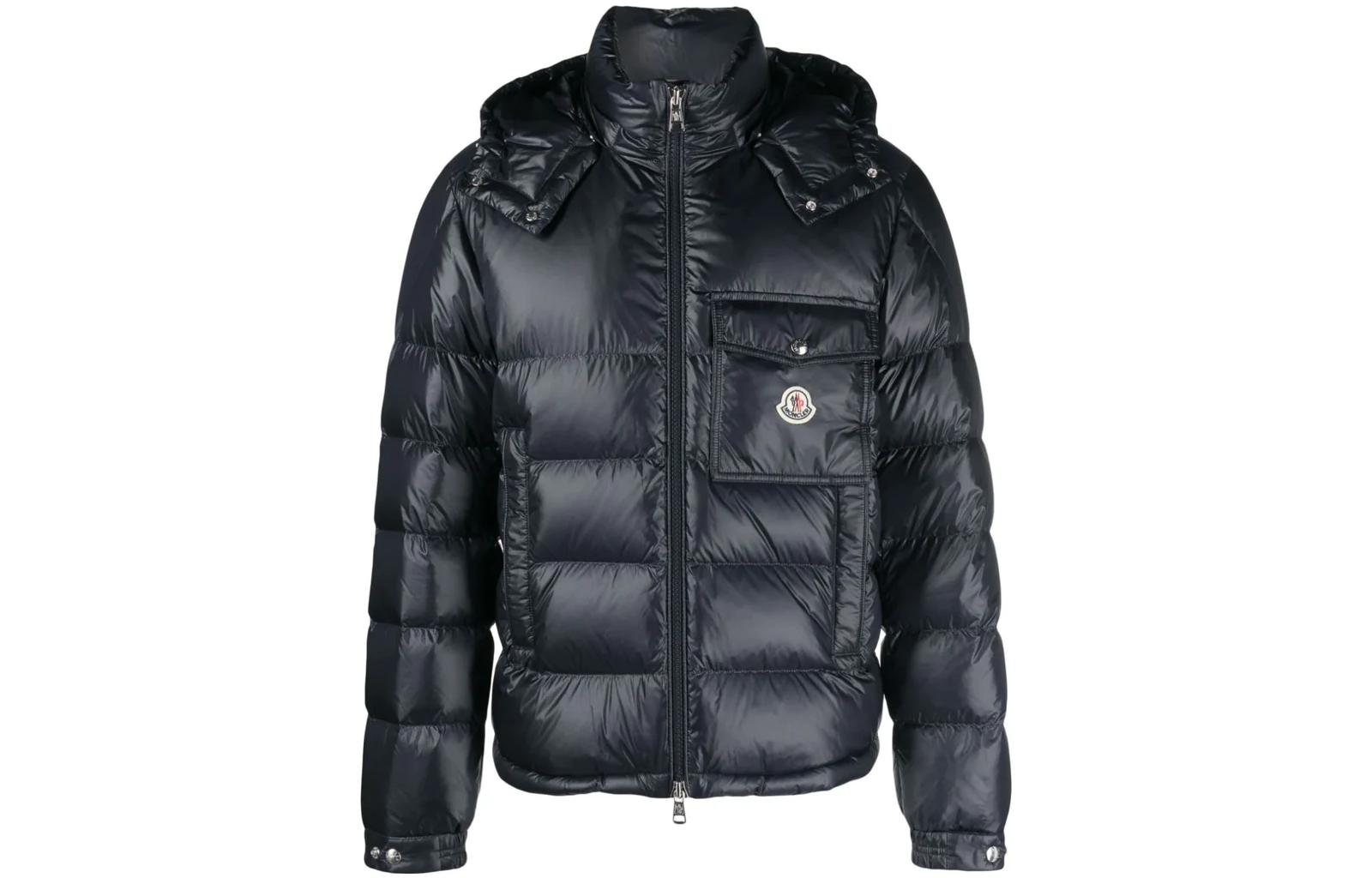 Moncler Wollaston FW23 Ski Season Midnight Blue Hooded Down Jacket Unisex. I20911A00001595ZZ776 圖 2