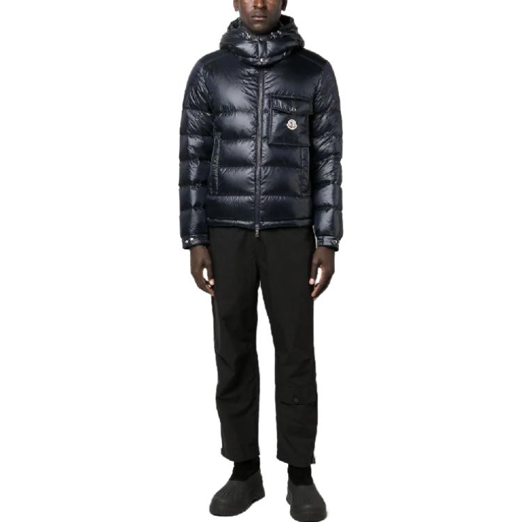 Moncler Wollaston FW23 Ski Season Midnight Blue Hooded Down Jacket Unisex. I20911A00001595ZZ776 圖 3