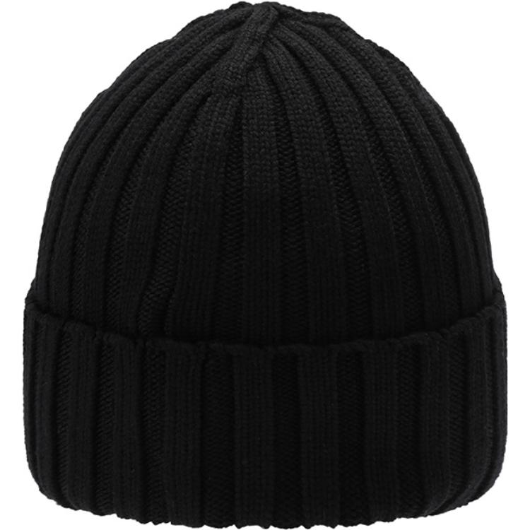 Shop Moncler Wool Knit Beanie Unisex with Small Logo Patch - Couple Style I20933B00036A9327999