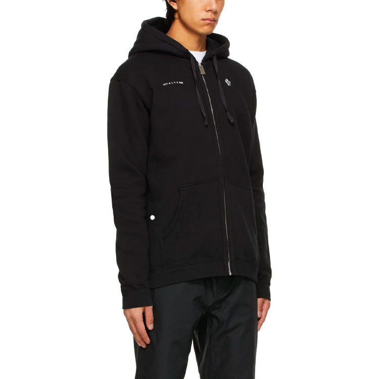 Moncler 1017 ALYX 9SM FW21 Logo Zip Hoodie Jacket Black. 202171M202035 圖 5