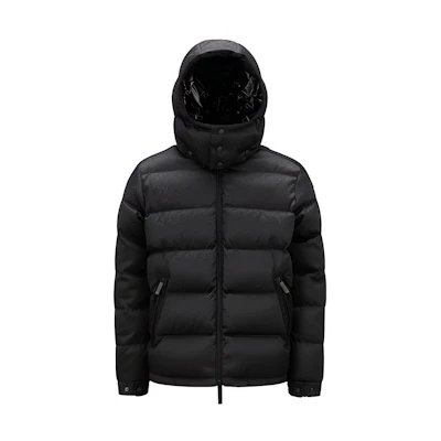 Moncler adidas Originals FW23 Quilted Hooded Short Puffer Jacket Black Unisex ALPBACH GIUBBOTTO