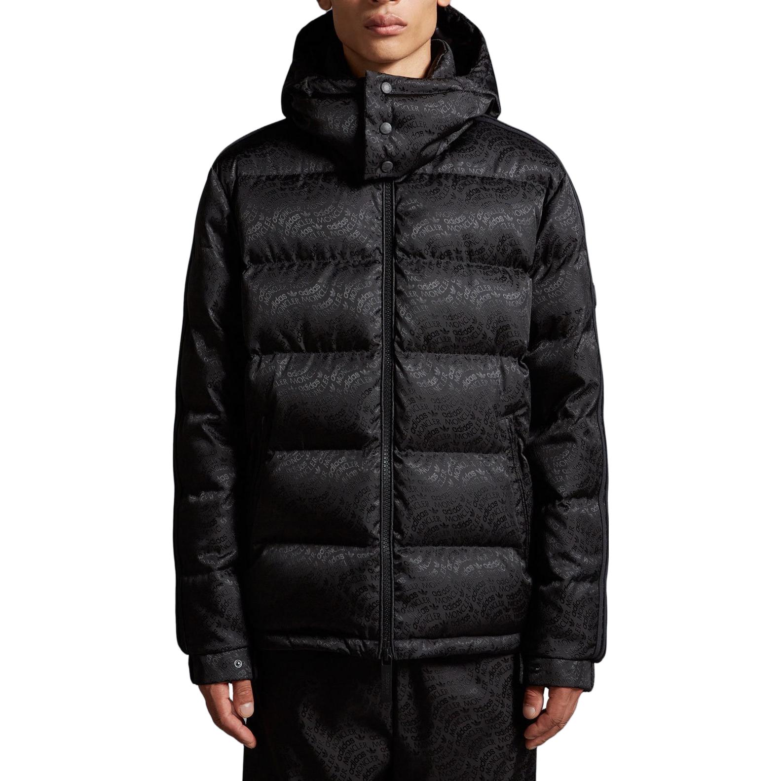 Moncler adidas Originals FW23 Quilted Hooded Short Puffer Jacket Black Unisex ALPBACH GIUBBOTTO 圖 3