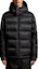 Lookbook Moncler聯名adidas Originals FW23黑色連帽短版羽絨外套 男女款 ALPBACH GIUBBOTTO