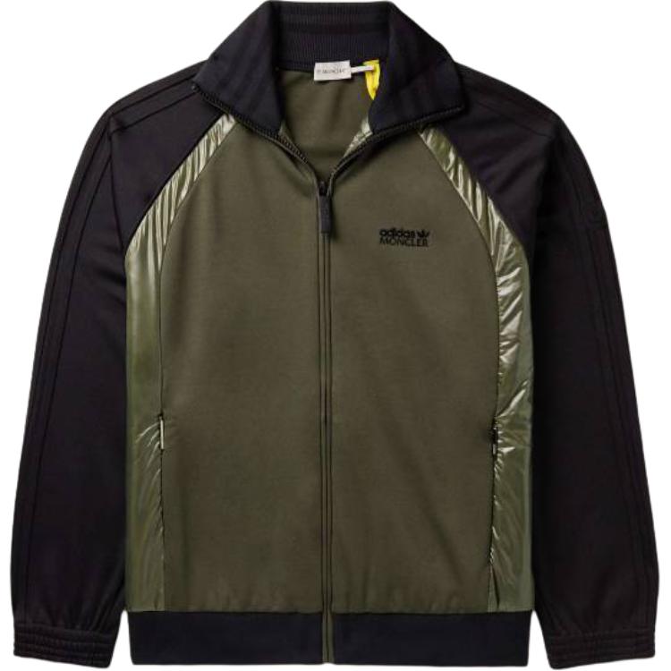 Moncler adidas Originals Logo Embroidered Zip Jacket Green 8G00003-M2291-F98