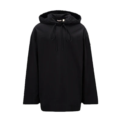 Moncler Alicia Keys SS23 Black Hoodie Unisex with Back Print & Sleeve Logo Patch I109F8D0000189A44999