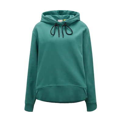Moncler Alicia Keys SS23 Jungle Green Logo Patch Cotton Hoodie Unisex I109F8G00001M297784H