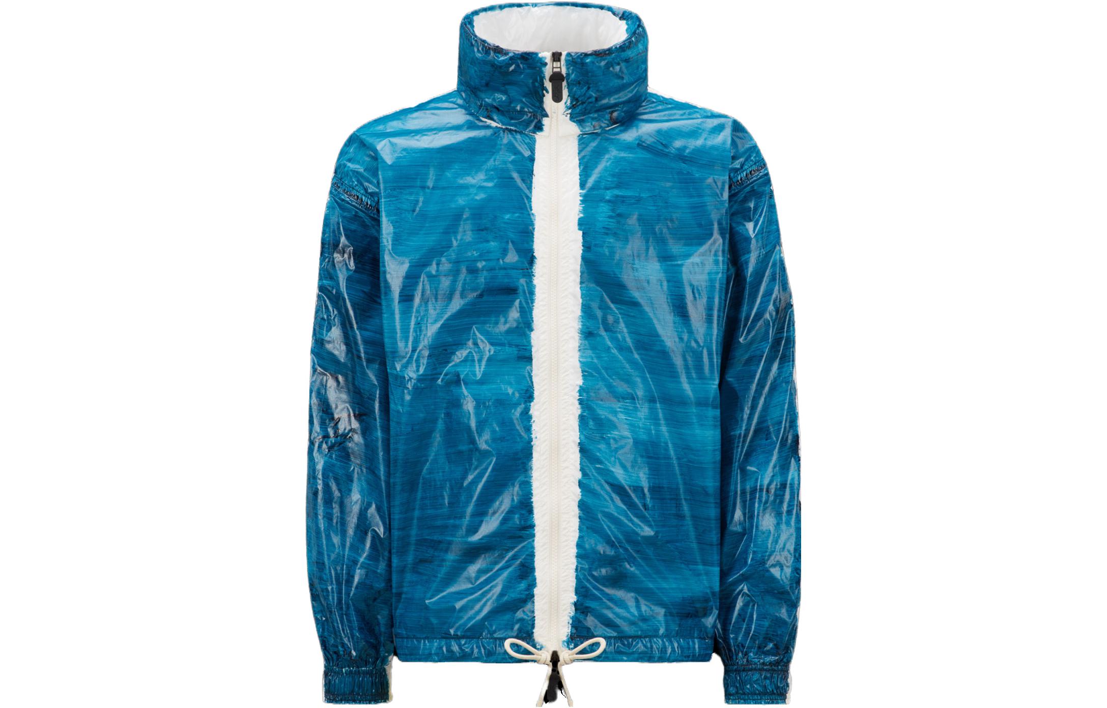 Moncler Alicia Keys SS23 Nylon Zipper Logo Hooded Jacket Unisex Turquoise I109F1C00003M3056D78