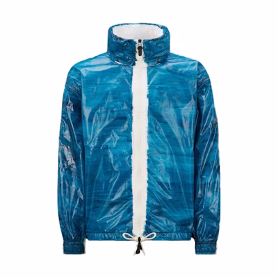 Moncler Alicia Keys SS23 Nylon Zipper Logo Hooded Jacket Unisex Turquoise I109F1C00003M3056D78