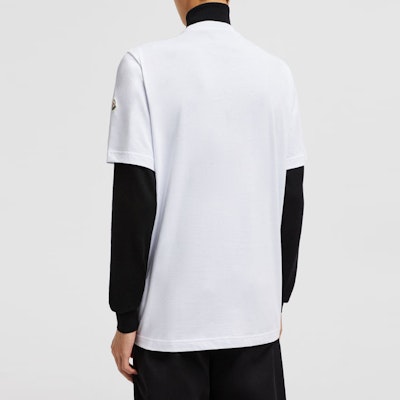 Moncler x Batman Logo Crewneck T-Shirt Putih Kolaborasi. J20918C0004189AHD002 Lookbook Moncler x Batman Logo Crewneck T-Shirt Putih Kolaborasi. J20918C0004189AHD002