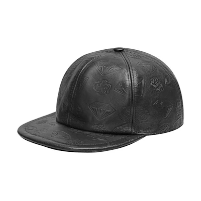 Moncler x Billionaire Boys Club Leather Baseball Cap Black Diamond & Dollar