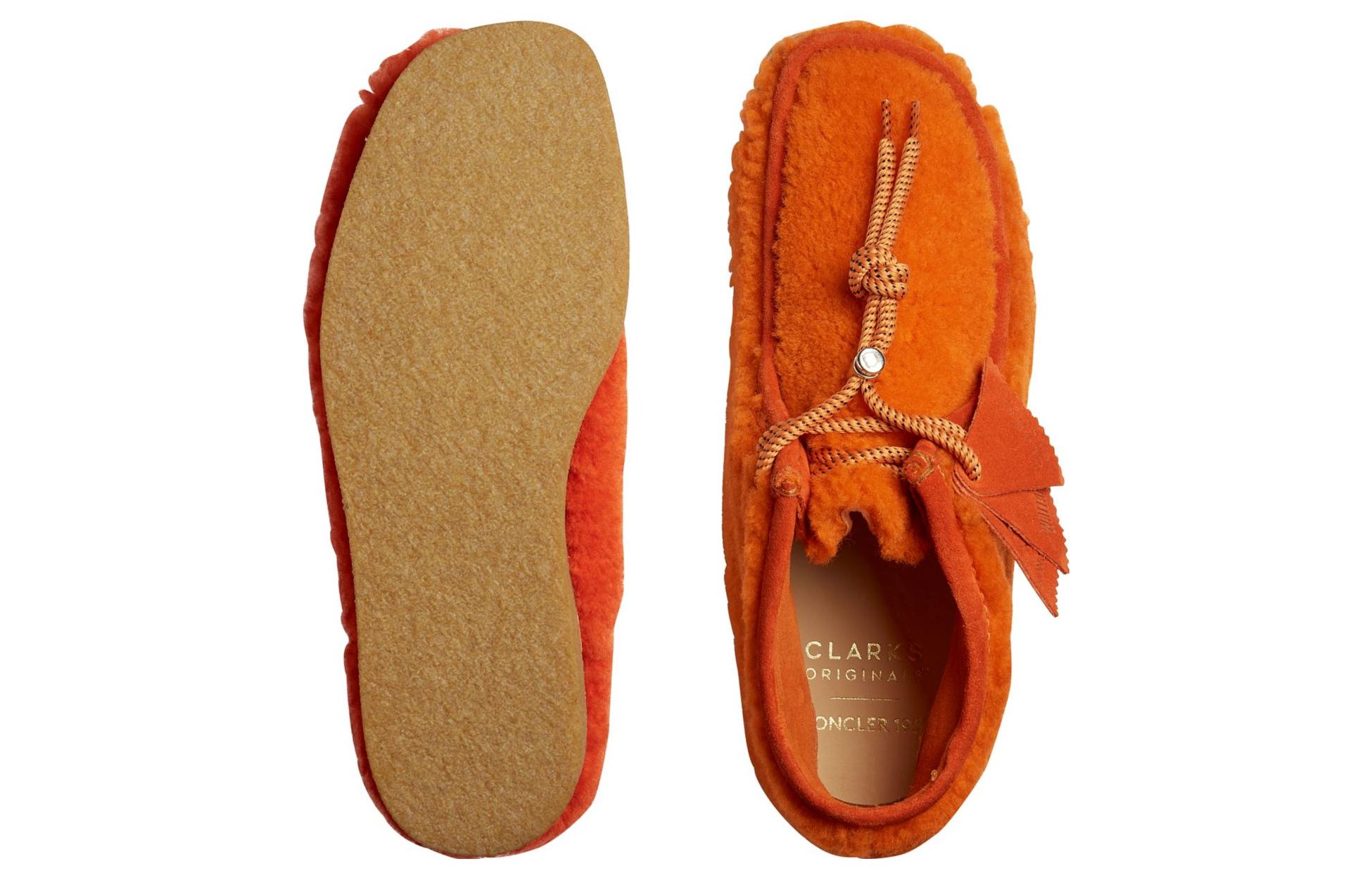 Purchase Moncler x Clarks Originals Wallabee Boot 1952 Orange Shearling Oranye 26168835/H20924D00020M2281340