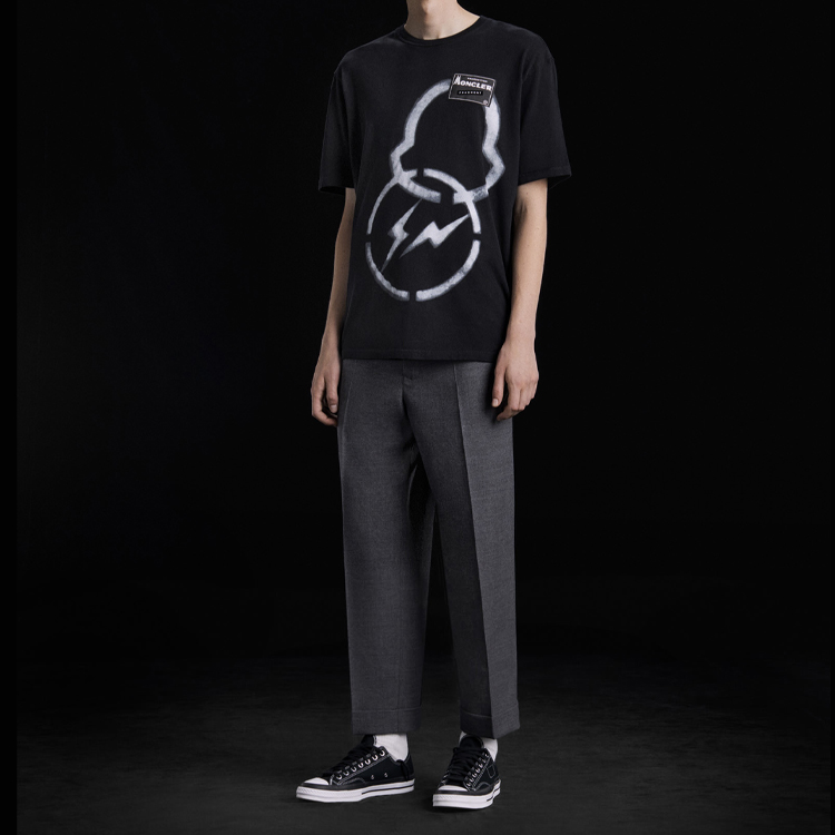 Moncler Fragment Design Crew Neck Short Sleeve T-Shirt Men 09U8C707108392B999 圖 5