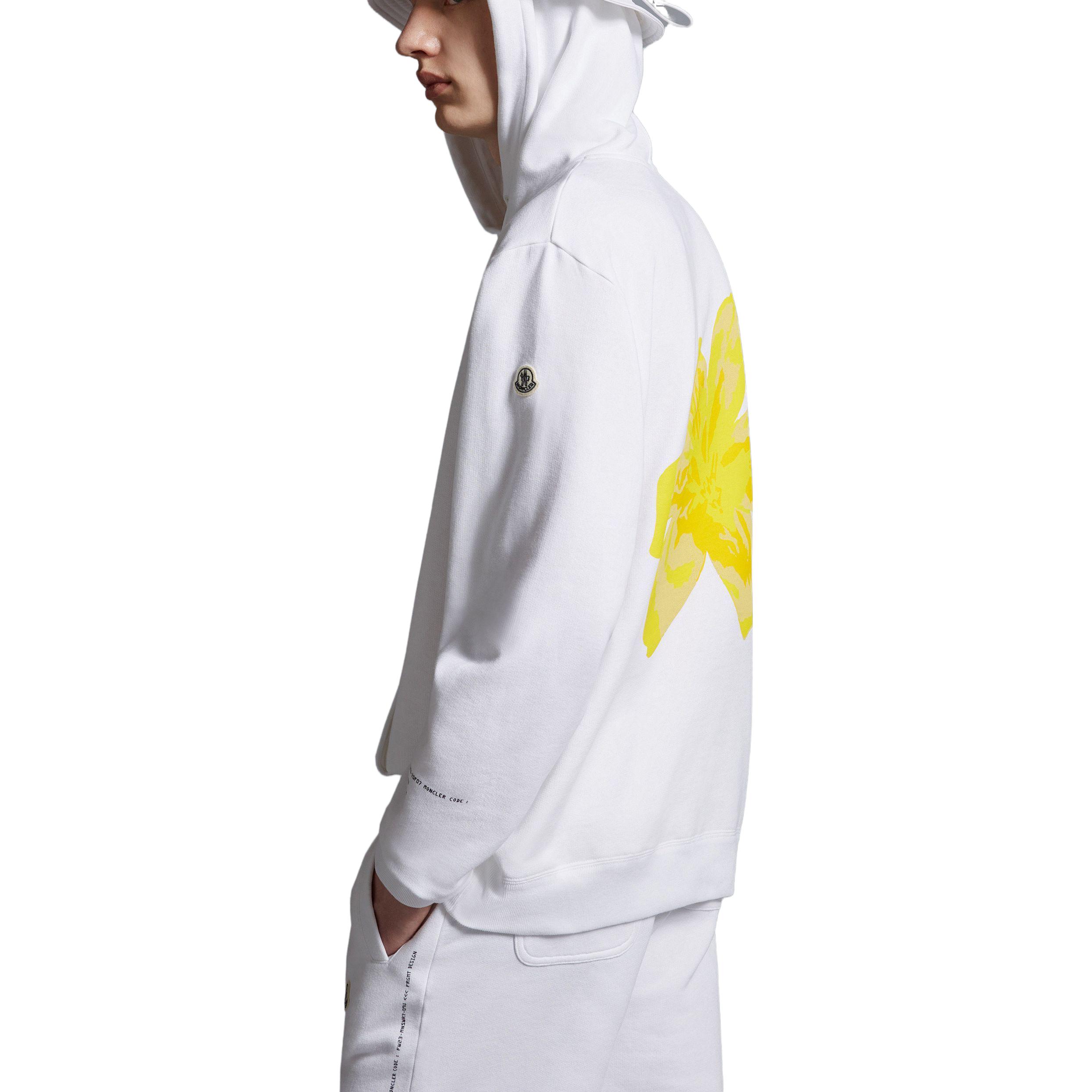 Moncler Fragment Design SS23 Unisex Floral Print Loose Fit Hoodie. I209U8G00003M2372001 圖 5