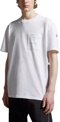 Moncler x Fragment 設計聯名彎字口袋印花白色T恤 I209U8C00005M3265001 Details for Moncler x Fragment 設計聯名彎字口袋印花白色T恤 I209U8C00005M3265001