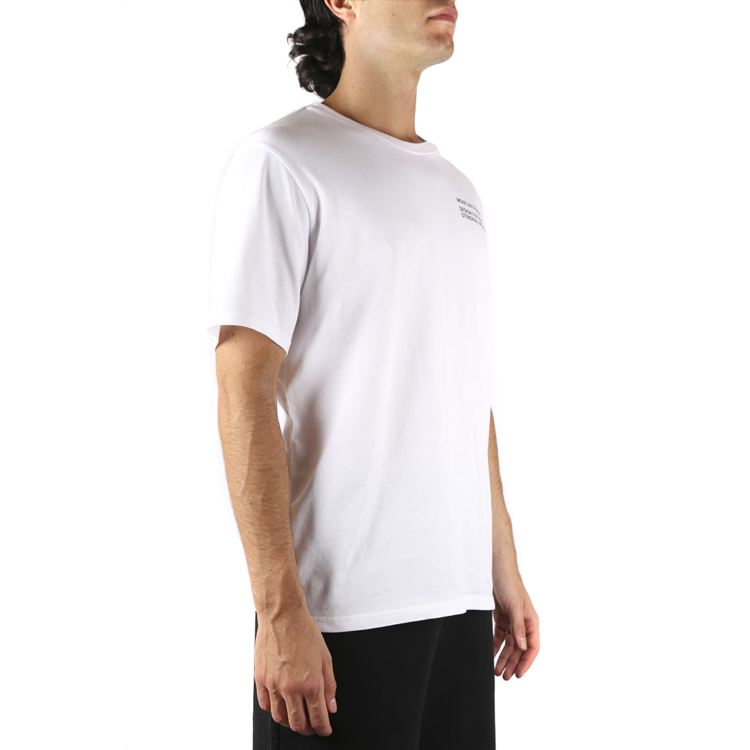 Details for Moncler x Fragment Design Kemeja-T Putih Cetak Huruf Crewneck F209U8C708108392B001