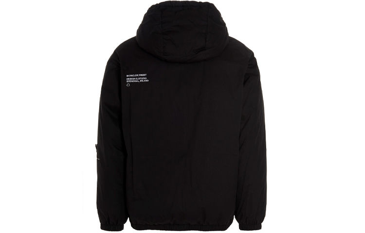 Moncler Fragment Dombay Black Logo Patch Drawstring Hoodie Jacket Men. 1A00013595CR999 圖 3
