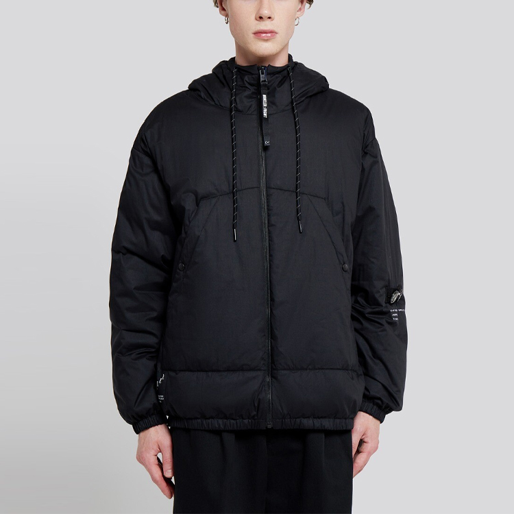 Moncler Fragment Dombay Black Logo Patch Drawstring Hoodie Jacket Men. 1A00013595CR999 圖 4