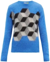 Moncler x Fragment Hiroshi Fujiwara Diamond Pattern Sweater Blue Mens. F209U9C70200A9486707 Moncler x Fragment Hiroshi Fujiwara Diamond Pattern Sweater Blue Mens. F209U9C70200A9486707