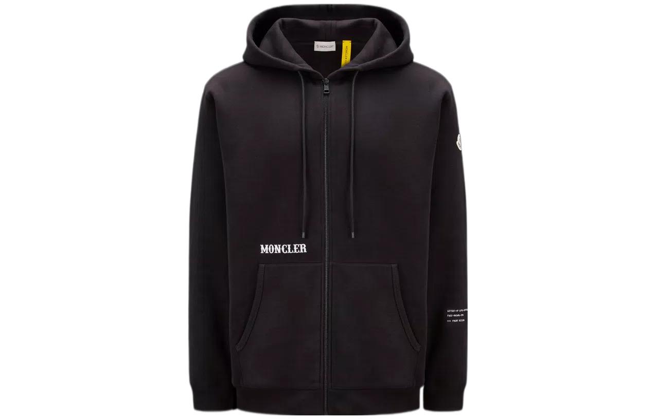 Moncler Fragment Hiroshi Fujiwara FW22 Logo Patch Zip Hoodie Jacket Black Unisex. H209U8G00006M2372999 圖 2