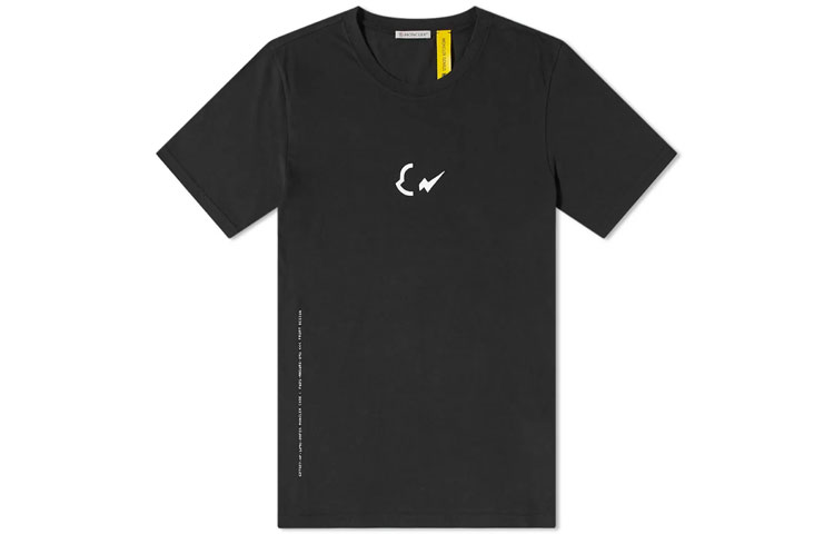 Order Moncler x Fragment Hiroshi Fujiwara Baju Hitam Logo Petir Unisex. 8C000058392B999