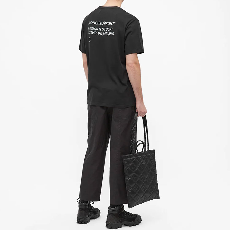 Purchase Moncler x Fragment Hiroshi Fujiwara Baju Hitam Logo Petir Unisex. 8C000058392B999