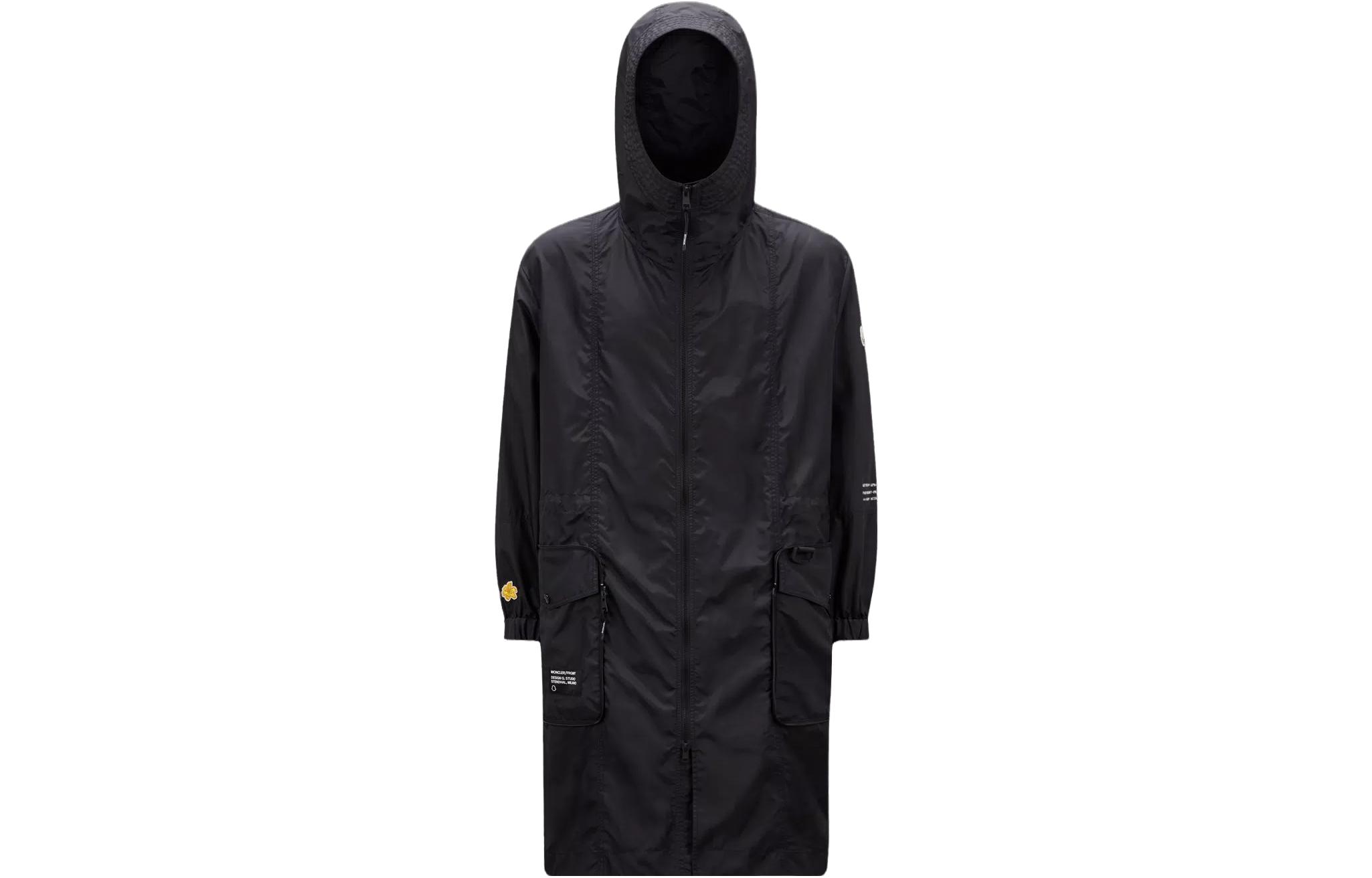 Moncler FRGMT Hiroshi Fujiwara Collab Letter Logo Hoodie Jacket Black Unisex I209U1C00002M3076999