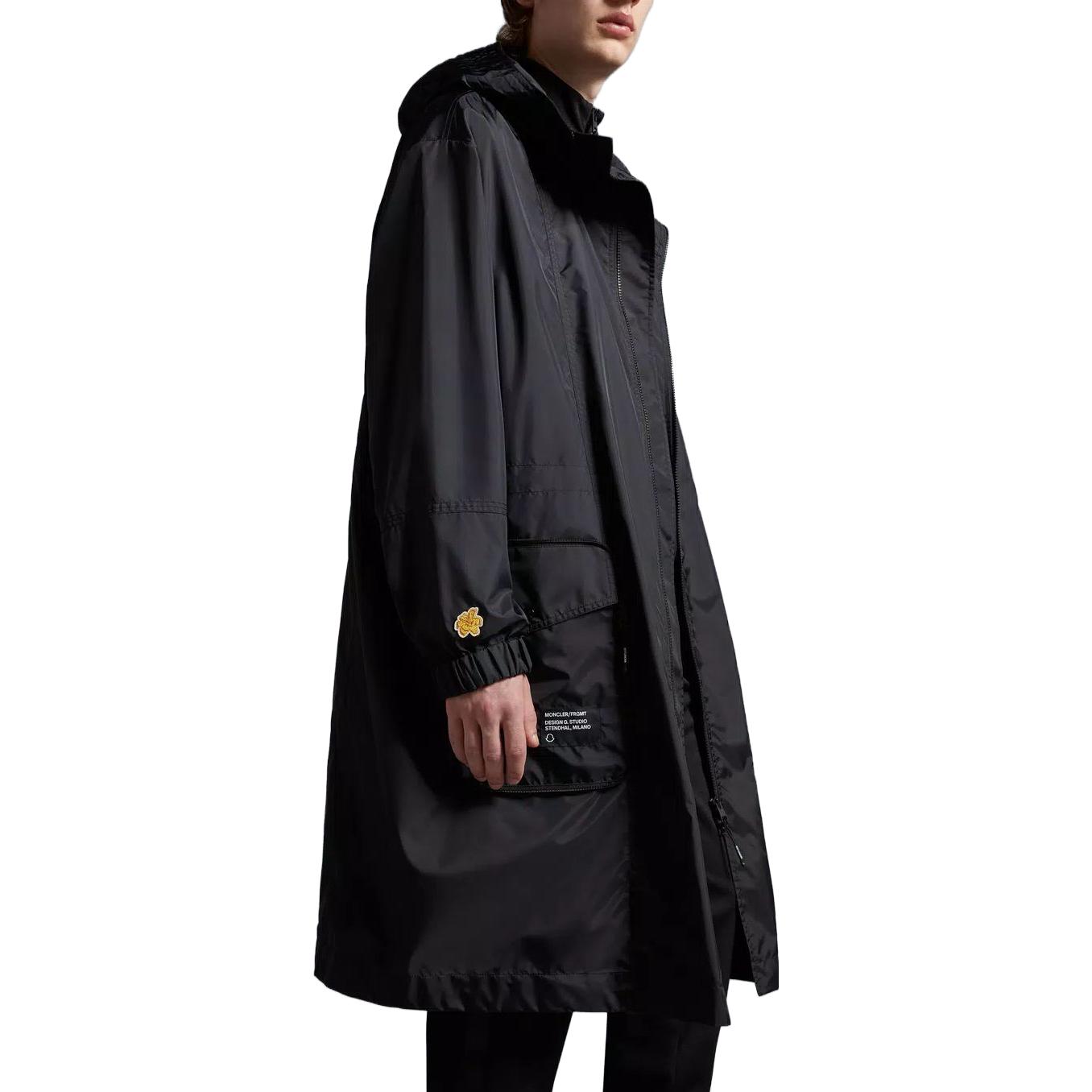 Moncler FRGMT Hiroshi Fujiwara Collab Letter Logo Hoodie Jacket Black Unisex I209U1C00002M3076999 圖 5