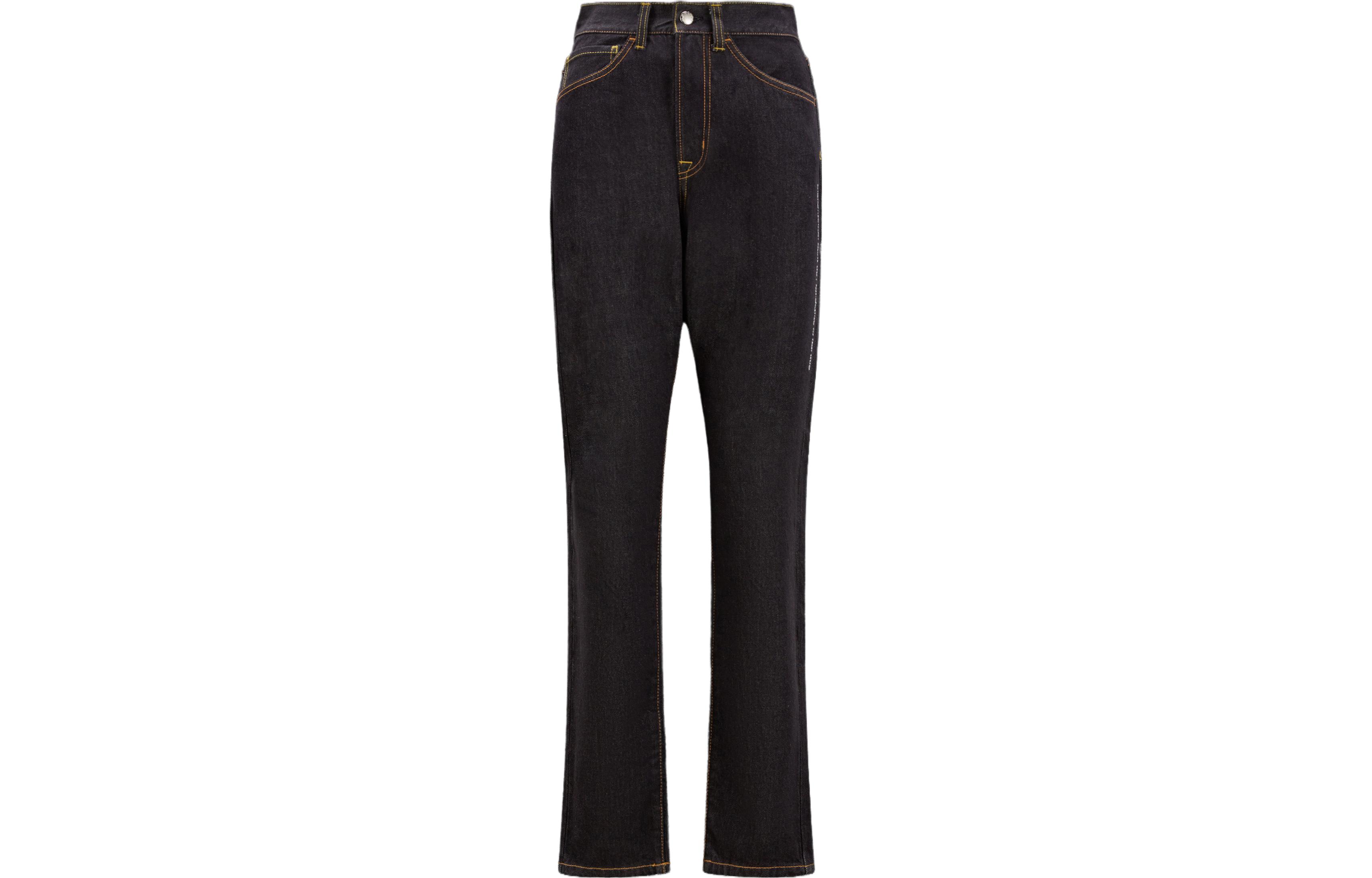 Order Moncler x FRGMT 藤原浩联名黑色字母印花牛仔裤 男女同款 I209U2A00004M308777A