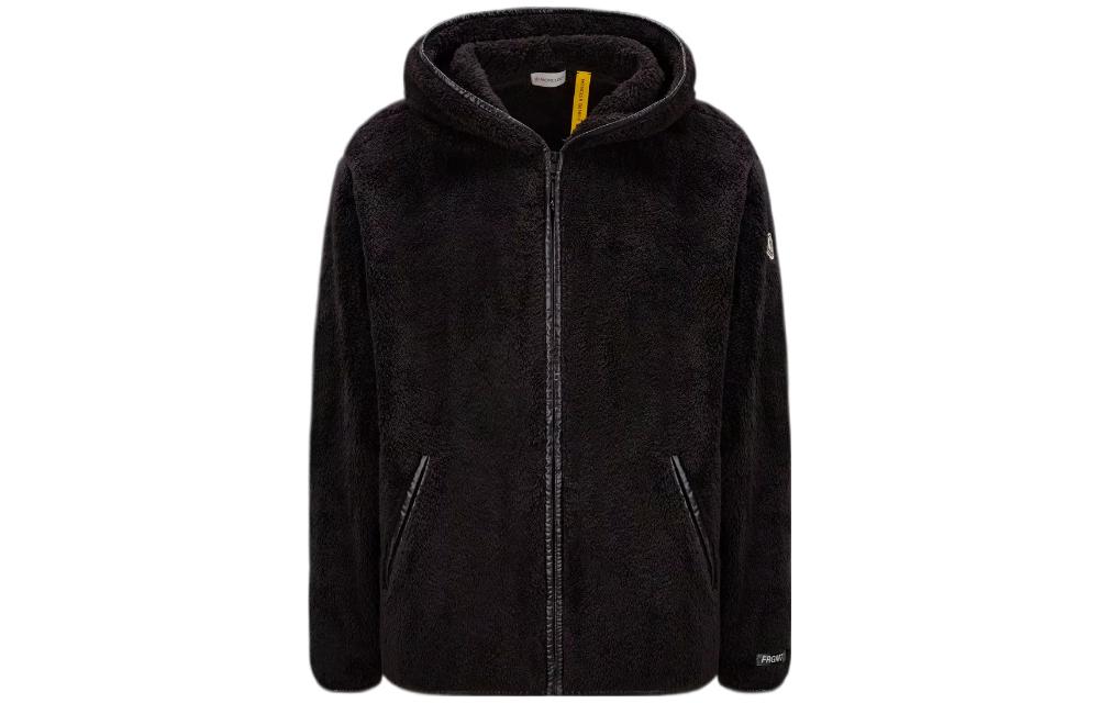 Moncler FRGMT Hiroshi Fujiwara FW22 Black Fleece Zip Hoodie Jacket H209U8G00005899MC999