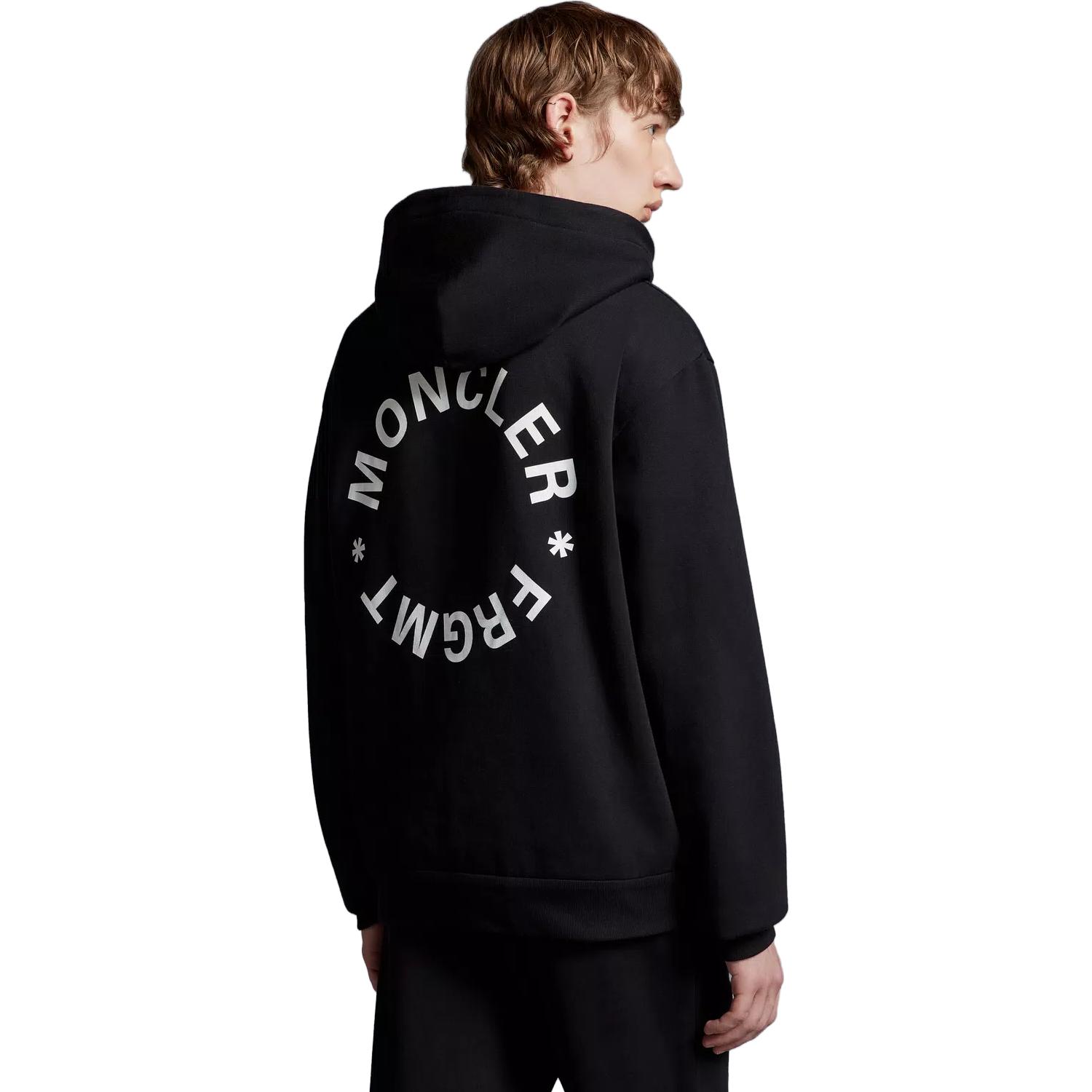 Moncler FRGMT Hiroshi Fujiwara Logo Print Zip Hoodie Unisex Black. I209U8G00001M2372999 圖 3