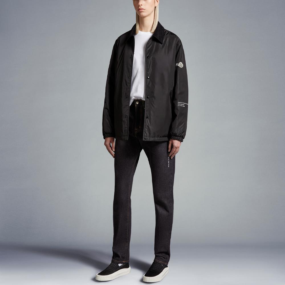 Moncler FRGMT SS23 Black Baseball Jacket with Back Letter Logo Unisex. I209U1A00010M3088999 圖 3