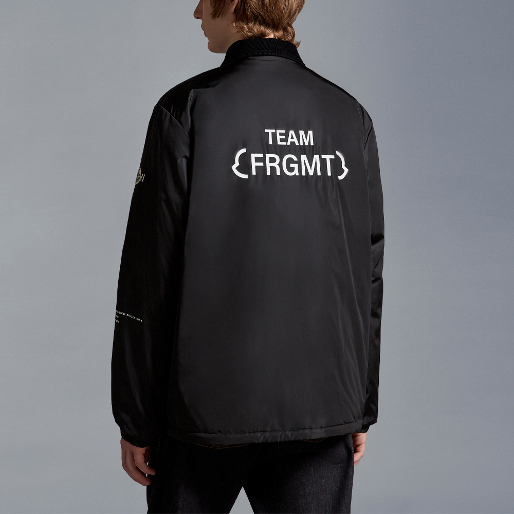 Moncler FRGMT SS23 Black Baseball Jacket with Back Letter Logo Unisex. I209U1A00010M3088999 圖 4