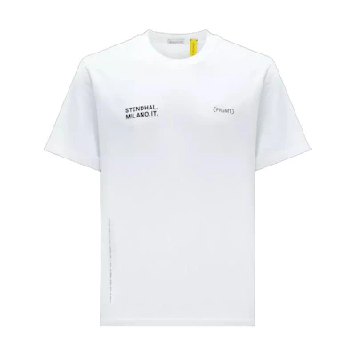 Moncler FRGMT SS23 Collab Logo T-Shirt Unisex White. I209U8C00002M3265001