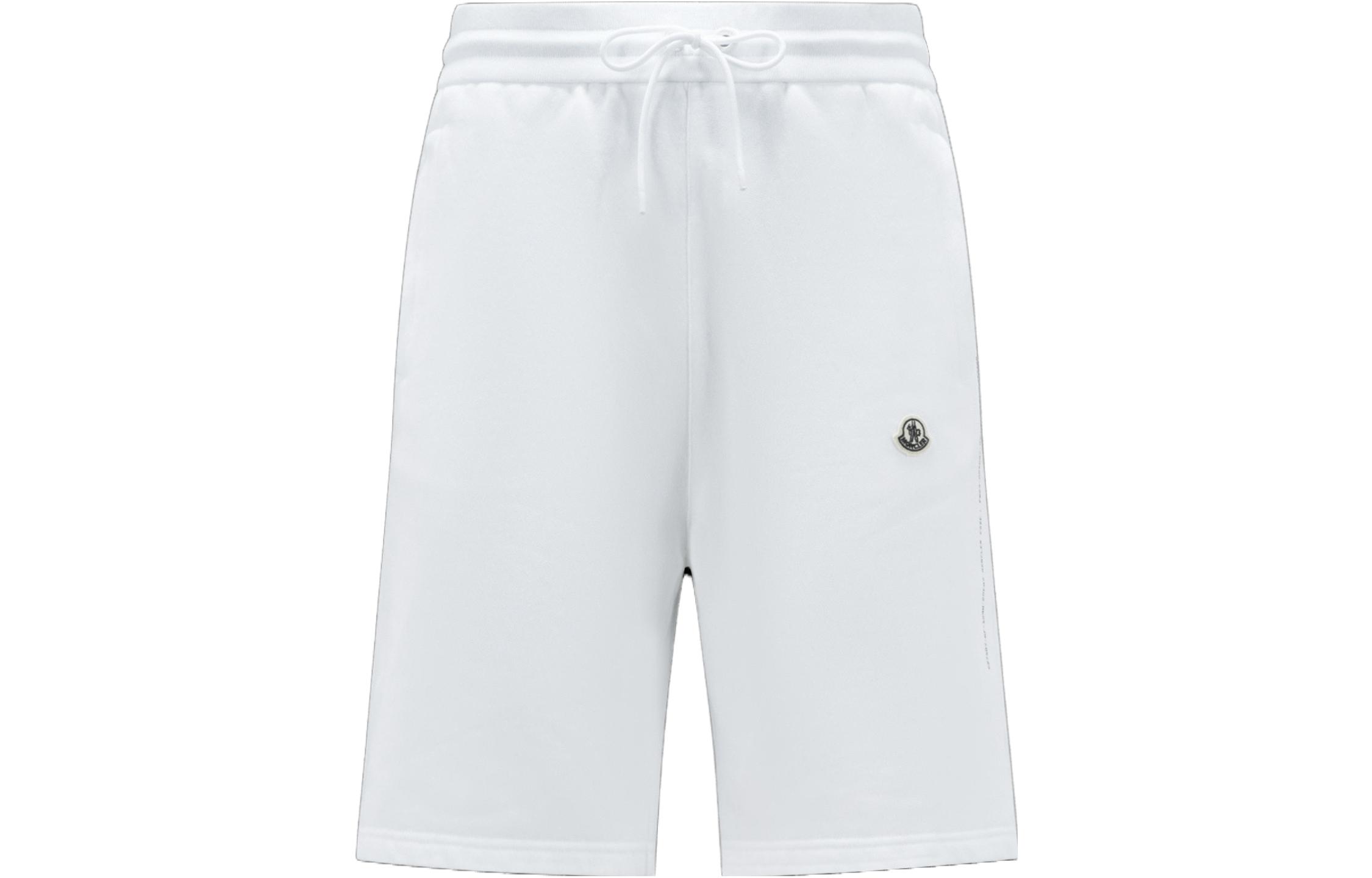 Moncler x FRGMT SS23 Unisex Drawstring Logo Casual Shorts White. I209U8H00003M2372001