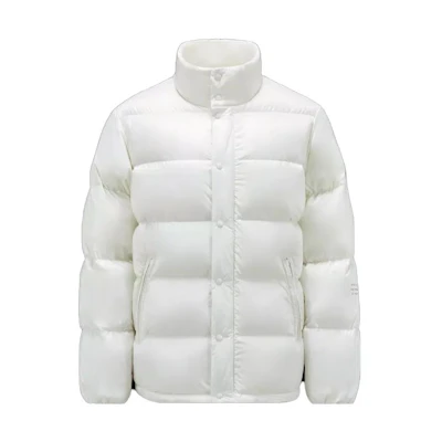 Moncler FRGMT SS23 White Short Puffer Jacket with Lettering Design Unisex. I209U1A00003M3078032