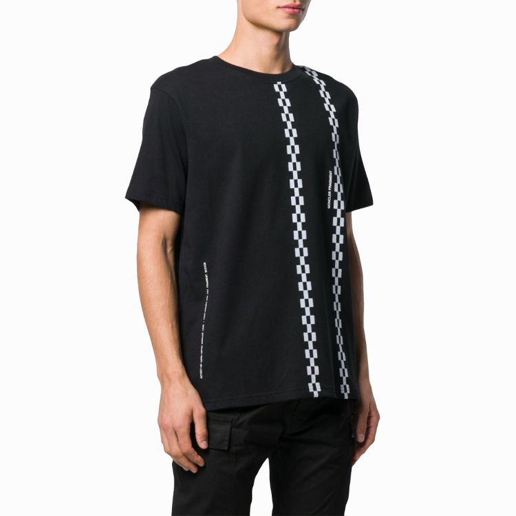 Purchase Moncler x Hiroshi Fujiwara Crewneck Pullover Hitam Kotak Lengan Pendek Pria. 80025508392B999