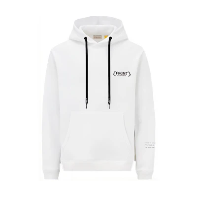 Moncler Hiroshi Fujiwara FRGMT FW22 White Hoodie Unisex H209U8G00002M2372001