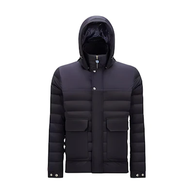 Moncler Inter Milan Hooded Down Jacket Collaboration. H20961A0001453132778