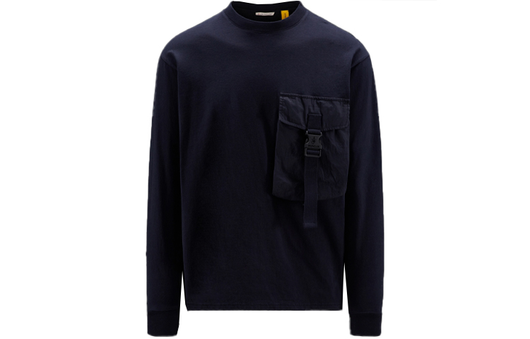Moncler x JW Anderson FW22 Navy Blue Pocket Long Sleeve Unisex T-Shirt H209E8D00001829JS778