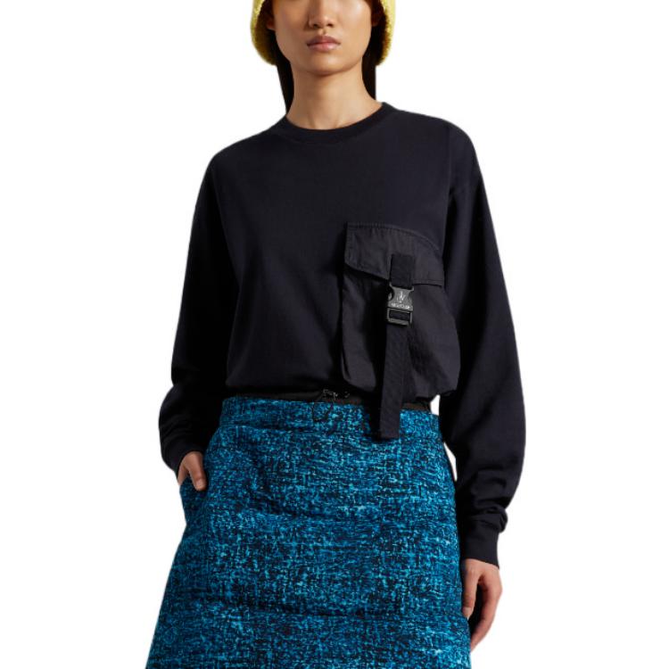 Lookbook Camiseta Unisex Moncler x JW Anderson FW22 Azul Marino con Bolsillos y Manga Larga H209E8D00001829JS778