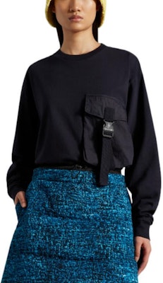 Camiseta Unisex Moncler x JW Anderson FW22 Azul Marino con Bolsillos y Manga Larga H209E8D00001829JS778 Lookbook Camiseta Unisex Moncler x JW Anderson FW22 Azul Marino con Bolsillos y Manga Larga H209E8D00001829JS778