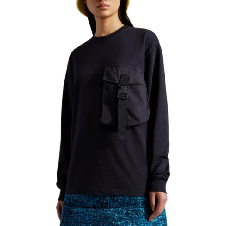 Purchase Camiseta Unisex Moncler x JW Anderson FW22 Azul Marino con Bolsillos y Manga Larga H209E8D00001829JS778