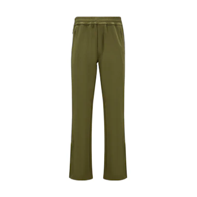 Moncler JW Anderson SS23 Colorblock Knit Joggers in Army Green. I109E8H00001M2683999